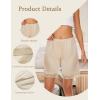GYS Slip Shorts Culotte for Women Split Skirt Lace Pettipants Bloomer(B – Beige)
