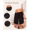 GYS Slip Shorts Culotte for Women Split Skirt Lace Pettipants Bloomer(B – Black)