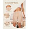 GYS Slip Shorts Culotte for Women Split Skirt Lace Pettipants Bloomer(B – Nude)