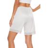 GYS Slip Shorts Culotte for Women Split Skirt Lace Pettipants Bloomer(B – White)