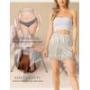 GYS Slip Shorts Culotte for Women Split Skirt Lace Pettipants Bloomer(Beige)