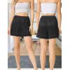 GYS Slip Shorts Culotte for Women Split Skirt Lace Pettipants Bloomer(Black)