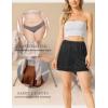 GYS Slip Shorts Culotte for Women Split Skirt Lace Pettipants Bloomer(Black)