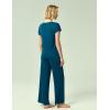 GYS Soft Bamboo Viscose Sleepwear for Women Short Sleeve 2 Piece Pajama Sets(Lyons Blue)