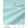GYS Women’s Bamboo Viscose Nightgowns Crewneck 3/4 Sleeve Sleepwear Comfy Night Shirt Sleep Dress(Aqua)