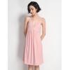 GYS Women’s Full Slips Soft Bamboo Viscose Adjustable Spaghetti Straps Sleeveless Nightgowns(Pink)