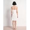 GYS Women’s Full Slips Soft Bamboo Viscose Adjustable Spaghetti Straps Sleeveless Nightgowns(White)
