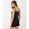 GYS Women’s Pajama Sets Bamboo Viscose Camisole Tops and Shorts Soft 2 Piece Sleepwear(Black)