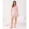 GYS Women’s Pajama Sets Bamboo Viscose Camisole Tops and Shorts Soft 2 Piece Sleepwear(Pink)