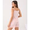 GYS Women’s Pajama Sets Bamboo Viscose Camisole Tops and Shorts Soft 2 Piece Sleepwear(Pink)