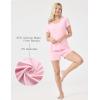 GYS Women’s Pajama Sets Bamboo-derived Viscose Short Sleeve 2-Piece Soft Summer Sleep Set(Pink)