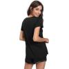 GYS Womens Pajama Sets, Short Sleeve Soft Sleepwear Tops and Shorts Pjs, Bamboo Viscose Loungewear(Black)