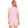 GYS Womens Pajama Sets, Short Sleeve Soft Sleepwear Tops and Shorts Pjs, Bamboo Viscose Loungewear(V-neck Pink1)