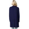 LazyCozy Women’s Lightweight Long Sleeve Draped Cardigan Slouchy Open Front Cover Up Stretch Jersey Sweater(Navy)
