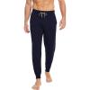 GYS Bamboo Viscose Men’s Pajama Bottoms Soft Solid Jogger Sleep Pants with Pockets and Drawstring(Navy)