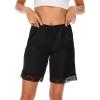 GYS Slip Shorts Culotte for Women Split Skirt Lace Pettipants Bloomer(B – Black)