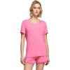 GYS Womens Pajama Sets, Short Sleeve Soft Sleepwear Tops and Shorts Pjs, Bamboo Viscose Loungewear(Raspberry Pink)