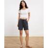 GYS Pajama Shorts for Women Bamboo Viscose Soft Comfy Lounge Pj Bottoms with Pockets(Bluish Grey)