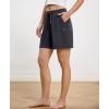 GYS Pajama Shorts for Women Bamboo Viscose Soft Comfy Lounge Pj Bottoms with Pockets(Bluish Grey)