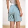 GYS Pajama Shorts for Women Bamboo Viscose Soft Comfy Lounge Pj Bottoms with Pockets(​turquoise)