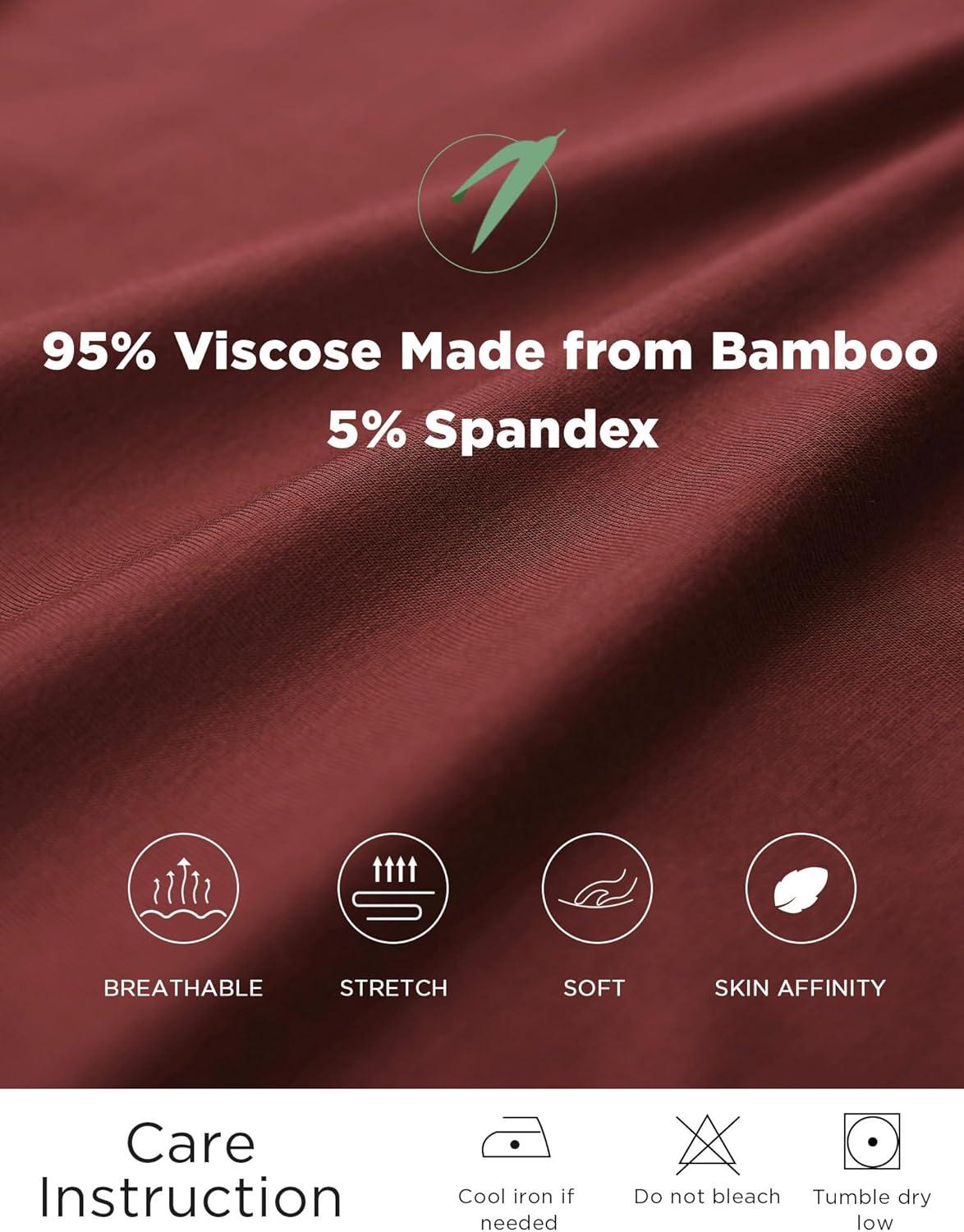 imageGYS Womens Bamboo Viscose Sleeveless Long NightgownsBrick Red