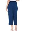 GYS Bamboo Viscose Capri Pajama Pants for Women Soft Summer Lounge Pants with Pockets(Ink Blue)