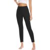 GYS Bamboo Viscose Leggings for Women, High Waisted Workout Gym Yoga Pants, Soft Stretchy Leggings Pants Sweatpants(Black)
