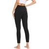 GYS Bamboo Viscose Leggings for Women, High Waisted Workout Gym Yoga Pants, Soft Stretchy Leggings Pants Sweatpants(Black)