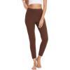 GYS Bamboo Viscose Leggings for Women, High Waisted Workout Gym Yoga Pants, Soft Stretchy Leggings Pants Sweatpants(Coffee)