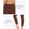 GYS Bamboo Viscose Leggings for Women, High Waisted Workout Gym Yoga Pants, Soft Stretchy Leggings Pants Sweatpants(Coffee)