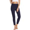 GYS Bamboo Viscose Leggings for Women, High Waisted Workout Gym Yoga Pants, Soft Stretchy Leggings Pants Sweatpants(Navy)