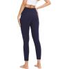 GYS Bamboo Viscose Leggings for Women, High Waisted Workout Gym Yoga Pants, Soft Stretchy Leggings Pants Sweatpants(Navy)
