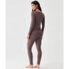 GYS Bamboo Viscose Long Johns Sets Thermal Underwear for Women Long Sleeve Base Layer(Khaki)