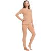 GYS Bamboo Viscose Long Johns Sets Thermal Underwear for Women Long Sleeve Base Layer(Light Brown)