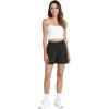 GYS Bamboo Viscose Pajama Shorts Women Soft Sleep Shorts with Pockets Comfy Lounge Shorts Pj Bottoms(Black)