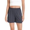 GYS Bamboo Viscose Pajama Shorts Women Soft Sleep Shorts with Pockets Comfy Lounge Shorts Pj Bottoms(Charcoal)