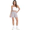 GYS Bamboo Viscose Pajama Shorts Women Soft Sleep Shorts with Pockets Comfy Lounge Shorts Pj Bottoms(Light Grey)