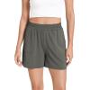 GYS Bamboo Viscose Pajama Shorts Women Soft Sleep Shorts with Pockets Comfy Lounge Shorts Pj Bottoms(Olive)