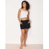 GYS Bamboo Viscose Pajama Shorts for Women, Casual Micro Mini Lounge Shorts, Soft Comfy Sleep Bottoms(Black)