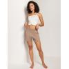 GYS Bamboo Viscose Pajama Shorts for Women, Casual Micro Mini Lounge Shorts, Soft Comfy Sleep Bottoms(Camel)