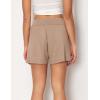 GYS Bamboo Viscose Pajama Shorts for Women, Casual Micro Mini Lounge Shorts, Soft Comfy Sleep Bottoms(Camel)