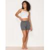 GYS Bamboo Viscose Pajama Shorts for Women, Casual Micro Mini Lounge Shorts, Soft Comfy Sleep Bottoms(Dark Heather Grey)