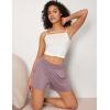 GYS Bamboo Viscose Pajama Shorts for Women, Casual Micro Mini Lounge Shorts, Soft Comfy Sleep Bottoms(Purplish Grey)