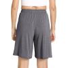 GYS Bamboo Viscose Pajama Shorts for Women Soft Summer Sleep Shorts with Pockets(Dark Heather Grey)