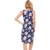 GYS Bamboo Viscose Sleeveless Nightgowns for Women, Soft Tank Top Sleep Shirt, Lightweight Sleepwear Comfy Nightdress Pajamas(Navy Peony)