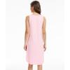 GYS Bamboo Viscose Sleeveless Nightgowns for Women, Soft Tank Top Sleep Shirt, Lightweight Sleepwear Comfy Nightdress Pajamas(Pink)