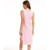 GYS Bamboo Viscose Sleeveless Nightgowns for Women, Soft Tank Top Sleep Shirt, Lightweight Sleepwear Comfy Nightdress Pajamas(Pink Stripe)