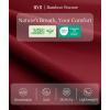 GYS Bamboo Viscose Sleeveless Nightgowns for Women, Soft Tank Top Sleep Shirt, Lightweight Sleepwear Comfy Nightdress Pajamas(Wine)