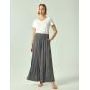GYS Bamboo Viscose Women’s Pajama Bottoms Wide Leg Lounge Pants with Pockets(Dark Heather Grey)