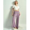 GYS Bamboo Viscose Women’s Pajama Bottoms Wide Leg Lounge Pants with Pockets(Violet)
